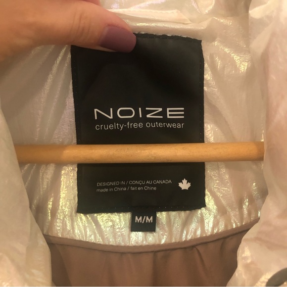 Noize Puffer Aurora opal iridescent puffer vest | Sz M - Picture 13 of 16